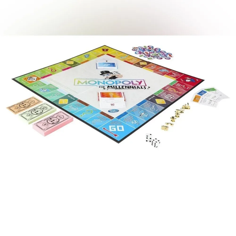 Monopoly for Millennials Board Game Hasbro New Sealed
